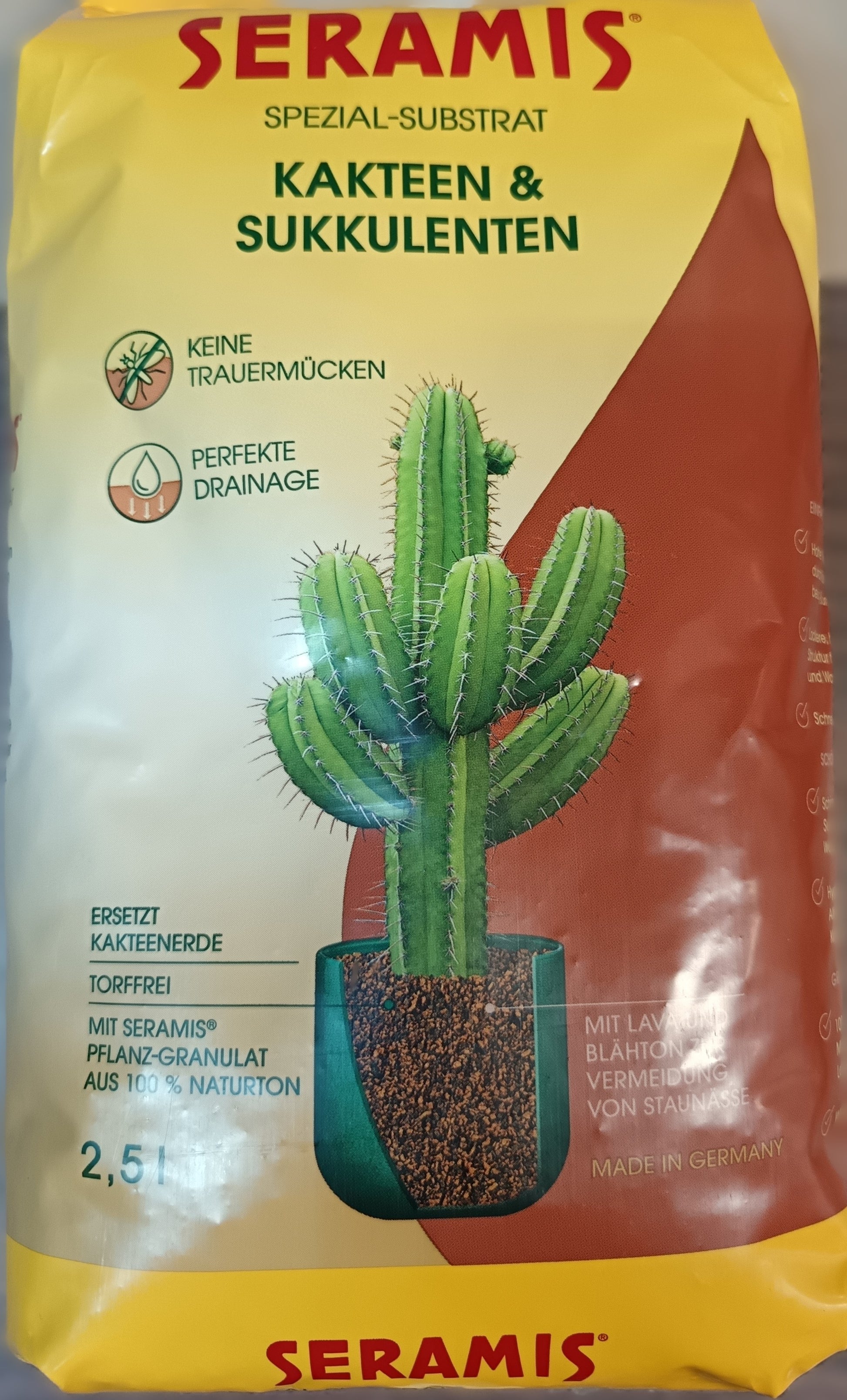 Seramis - Spezialsubstrat für Kakteen und Sukkulenten, 2,5L